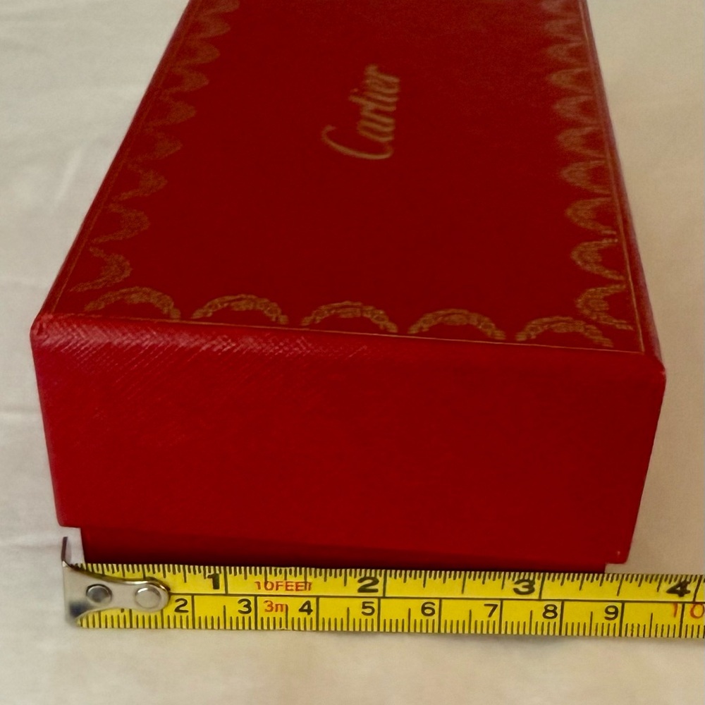 Cartier Red Box with Gold Accents - Picture 8 of 8